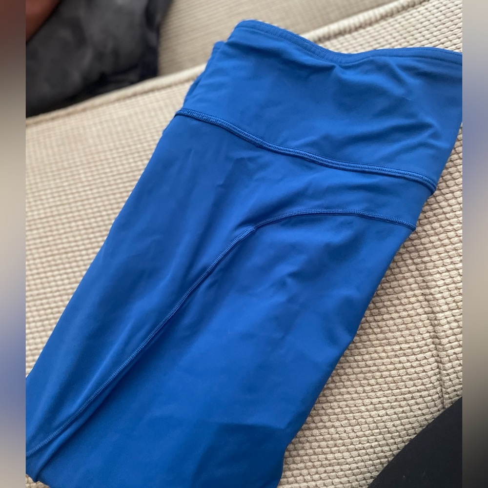 Blue fast and free leggings